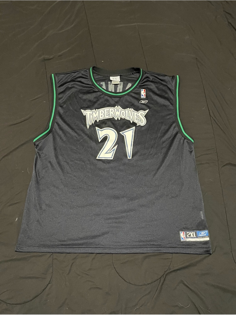 Minnesota Timberwolves Kevin Garnett Jersey Authentic NBA Reebok 2XL or XXL